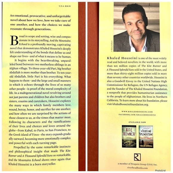 AND THE MOUNTAINS ECHOED by Khalid Hosseini Hardcover Book with Dust Jacket - Picture 6 of 9